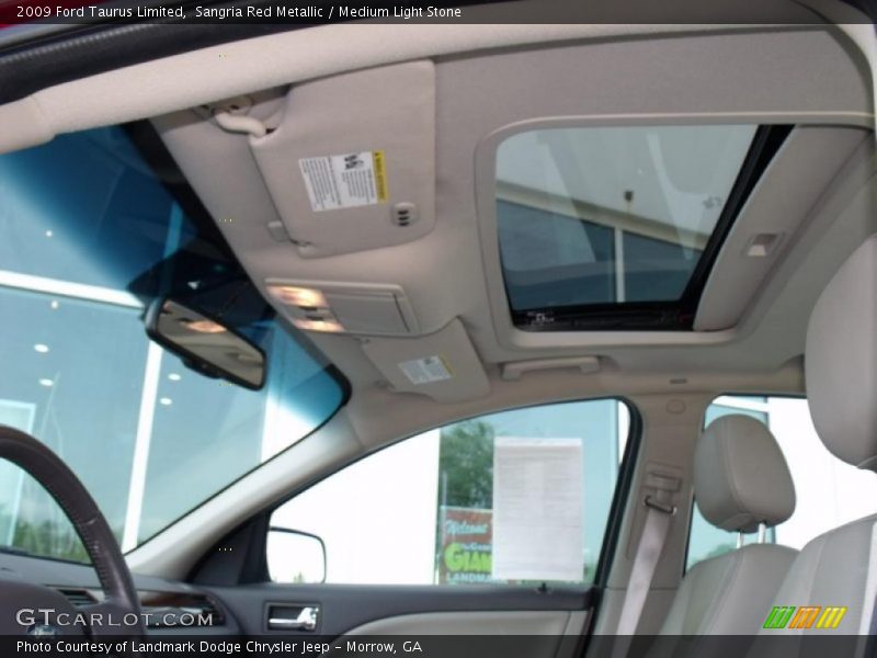 Sangria Red Metallic / Medium Light Stone 2009 Ford Taurus Limited