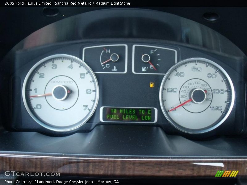 Sangria Red Metallic / Medium Light Stone 2009 Ford Taurus Limited