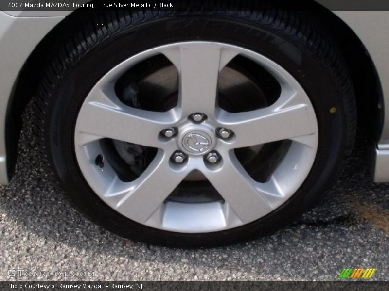 True Silver Metallic / Black 2007 Mazda MAZDA5 Touring