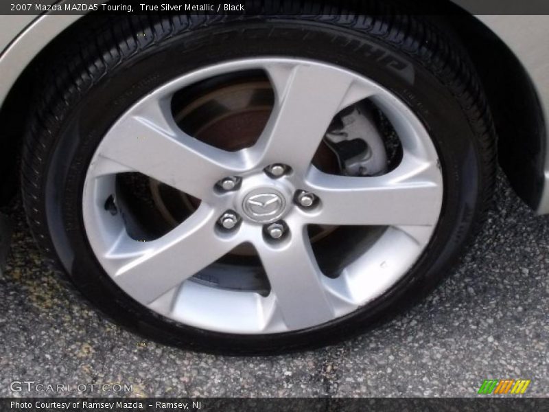 True Silver Metallic / Black 2007 Mazda MAZDA5 Touring