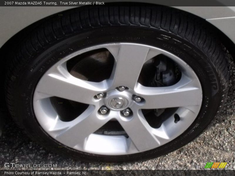 True Silver Metallic / Black 2007 Mazda MAZDA5 Touring