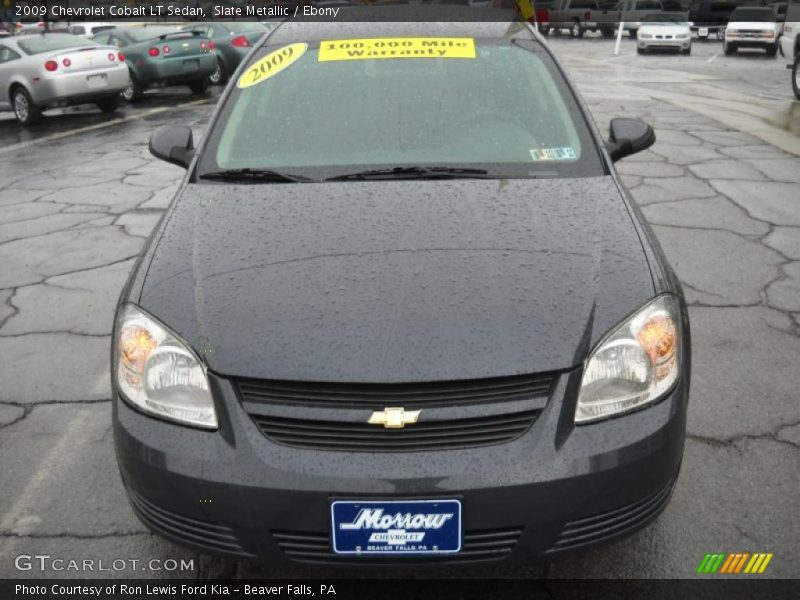 Slate Metallic / Ebony 2009 Chevrolet Cobalt LT Sedan