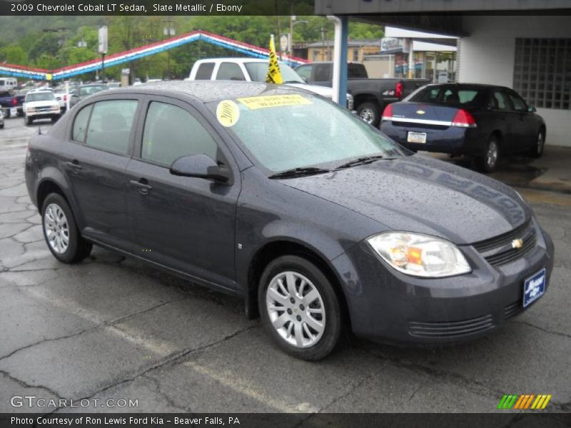 Slate Metallic / Ebony 2009 Chevrolet Cobalt LT Sedan
