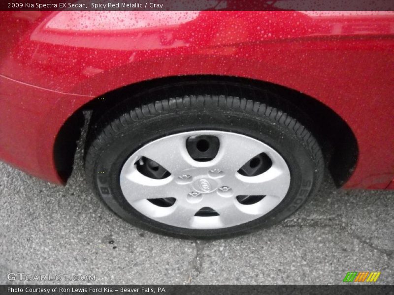 Spicy Red Metallic / Gray 2009 Kia Spectra EX Sedan