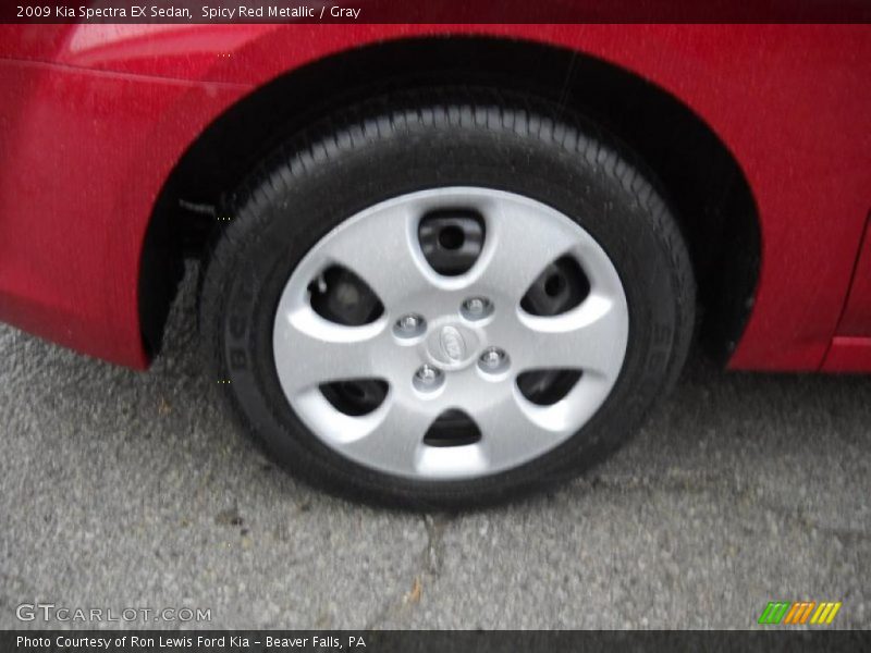 Spicy Red Metallic / Gray 2009 Kia Spectra EX Sedan