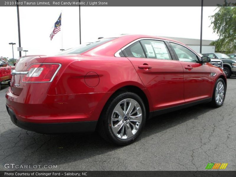 Red Candy Metallic / Light Stone 2010 Ford Taurus Limited