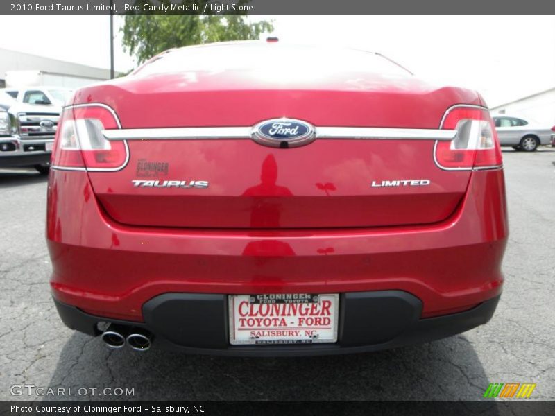 Red Candy Metallic / Light Stone 2010 Ford Taurus Limited