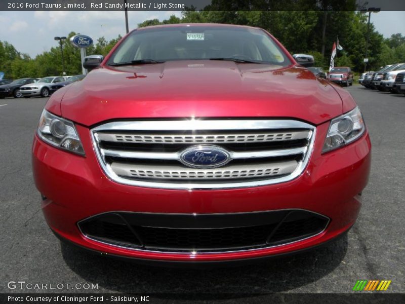Red Candy Metallic / Light Stone 2010 Ford Taurus Limited