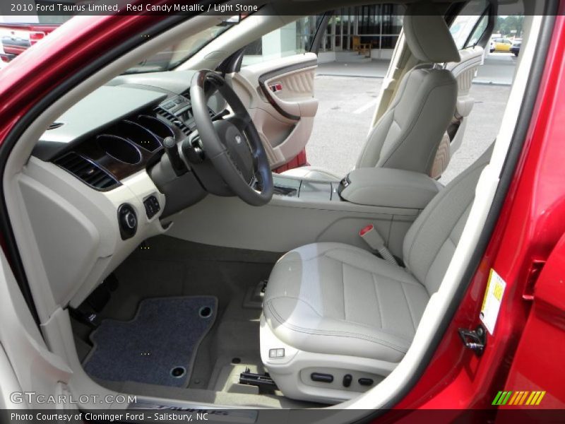 Red Candy Metallic / Light Stone 2010 Ford Taurus Limited