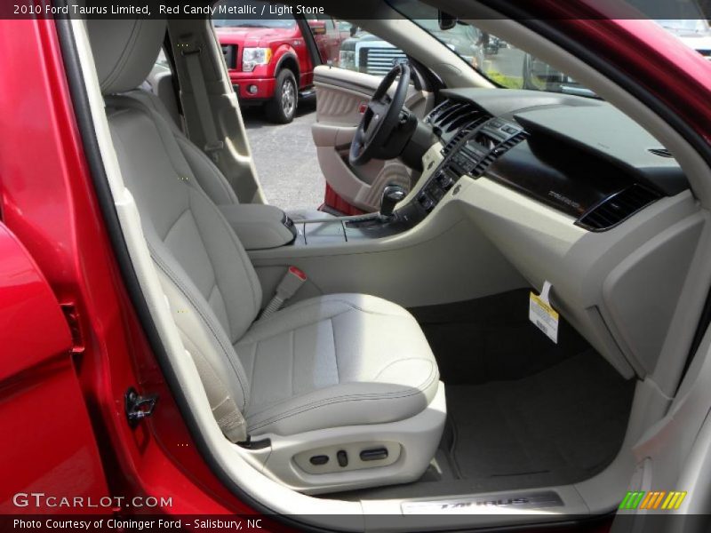 Red Candy Metallic / Light Stone 2010 Ford Taurus Limited