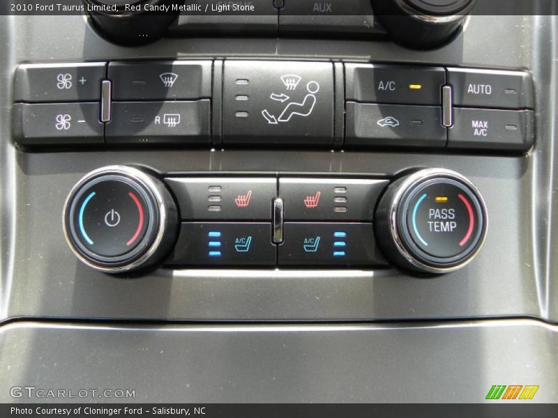 Red Candy Metallic / Light Stone 2010 Ford Taurus Limited