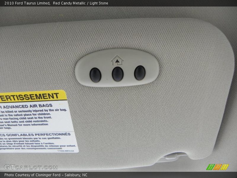 Red Candy Metallic / Light Stone 2010 Ford Taurus Limited