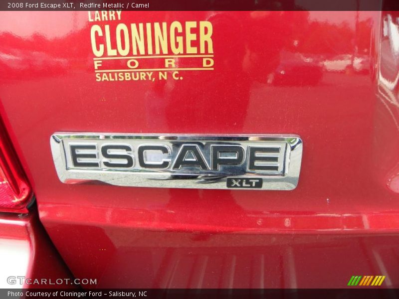 Redfire Metallic / Camel 2008 Ford Escape XLT