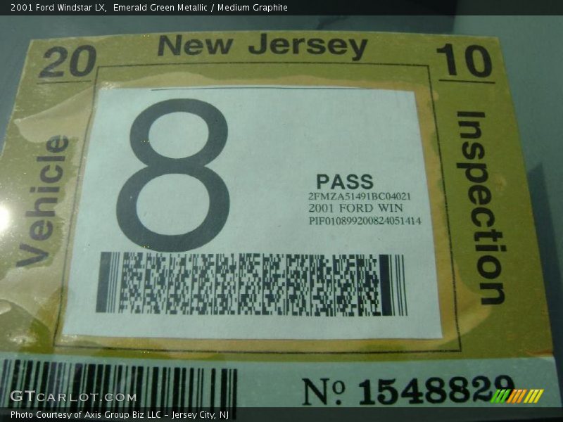 Emerald Green Metallic / Medium Graphite 2001 Ford Windstar LX