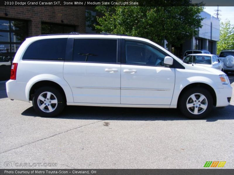 Stone White / Medium Slate Gray/Light Shale 2010 Dodge Grand Caravan SXT