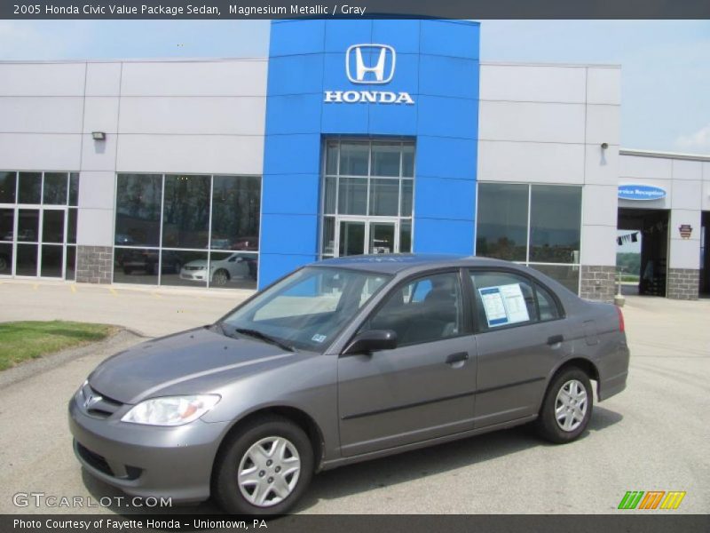 Magnesium Metallic / Gray 2005 Honda Civic Value Package Sedan