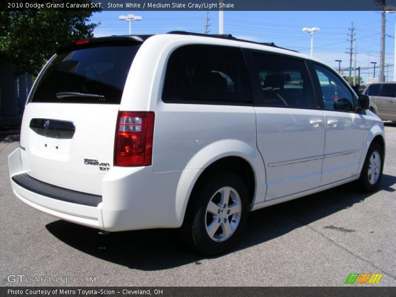 Stone White / Medium Slate Gray/Light Shale 2010 Dodge Grand Caravan SXT