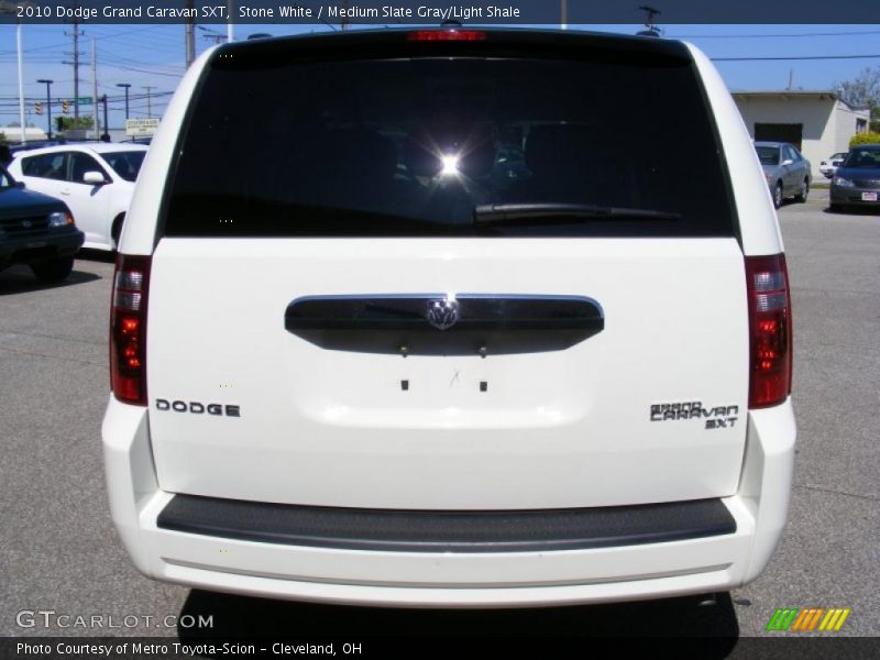 Stone White / Medium Slate Gray/Light Shale 2010 Dodge Grand Caravan SXT