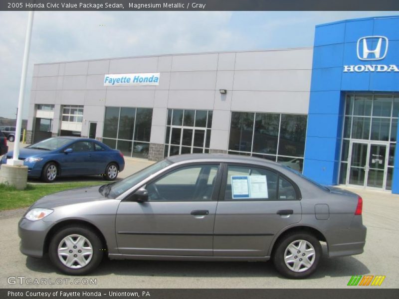 Magnesium Metallic / Gray 2005 Honda Civic Value Package Sedan