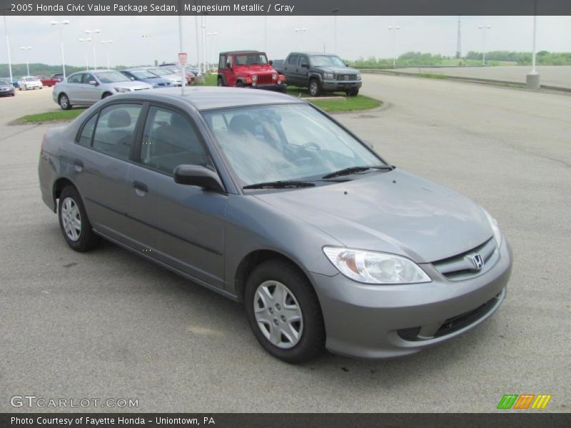 Magnesium Metallic / Gray 2005 Honda Civic Value Package Sedan