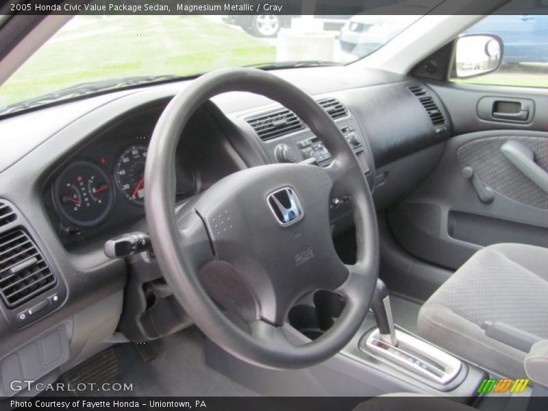 Magnesium Metallic / Gray 2005 Honda Civic Value Package Sedan