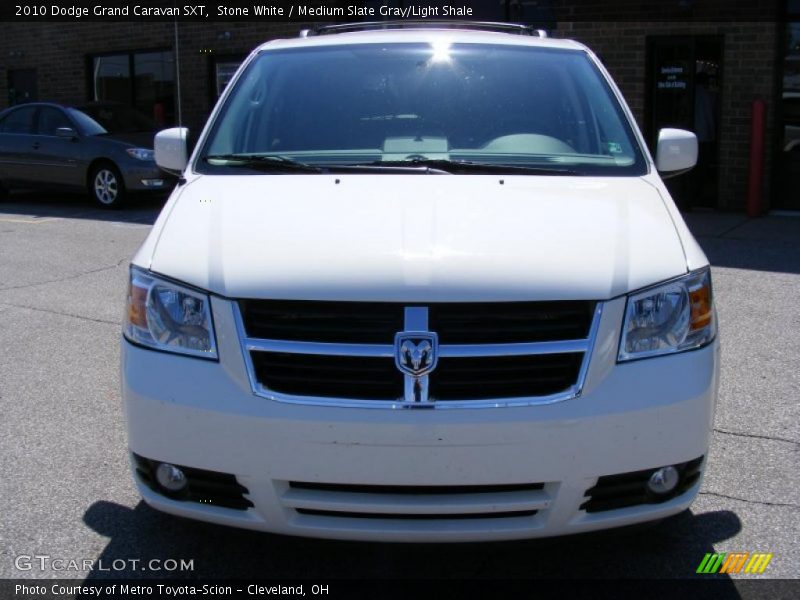 Stone White / Medium Slate Gray/Light Shale 2010 Dodge Grand Caravan SXT