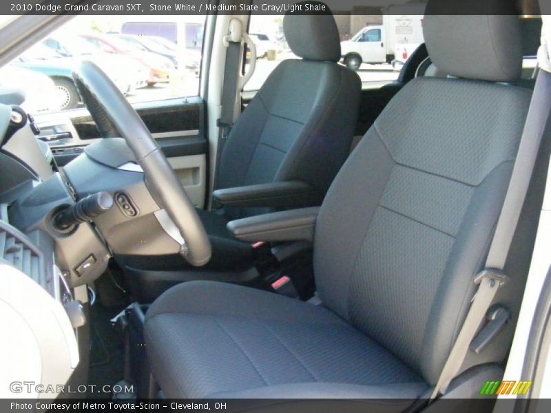 Stone White / Medium Slate Gray/Light Shale 2010 Dodge Grand Caravan SXT