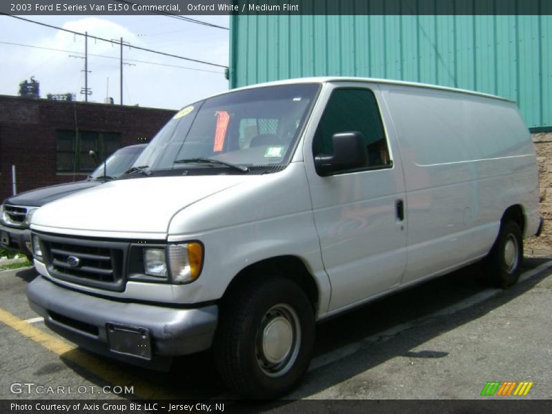 Oxford White / Medium Flint 2003 Ford E Series Van E150 Commercial