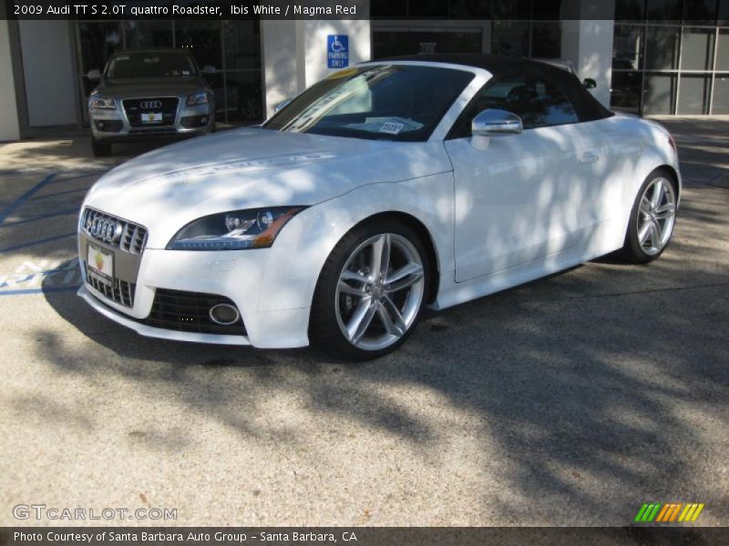 Ibis White / Magma Red 2009 Audi TT S 2.0T quattro Roadster