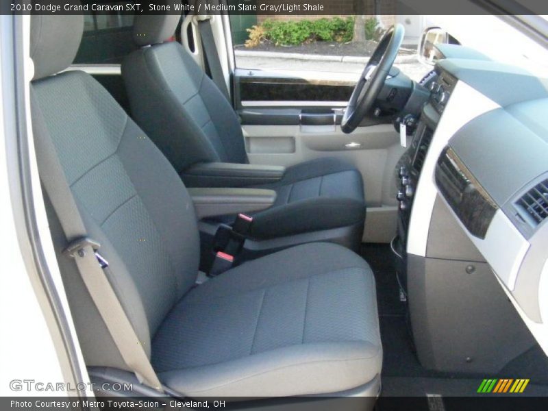 Stone White / Medium Slate Gray/Light Shale 2010 Dodge Grand Caravan SXT
