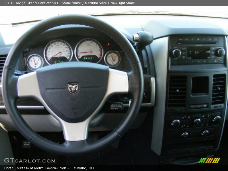 Stone White / Medium Slate Gray/Light Shale 2010 Dodge Grand Caravan SXT