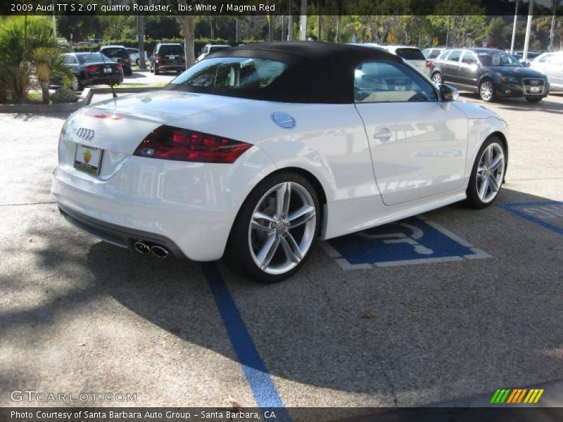 Ibis White / Magma Red 2009 Audi TT S 2.0T quattro Roadster