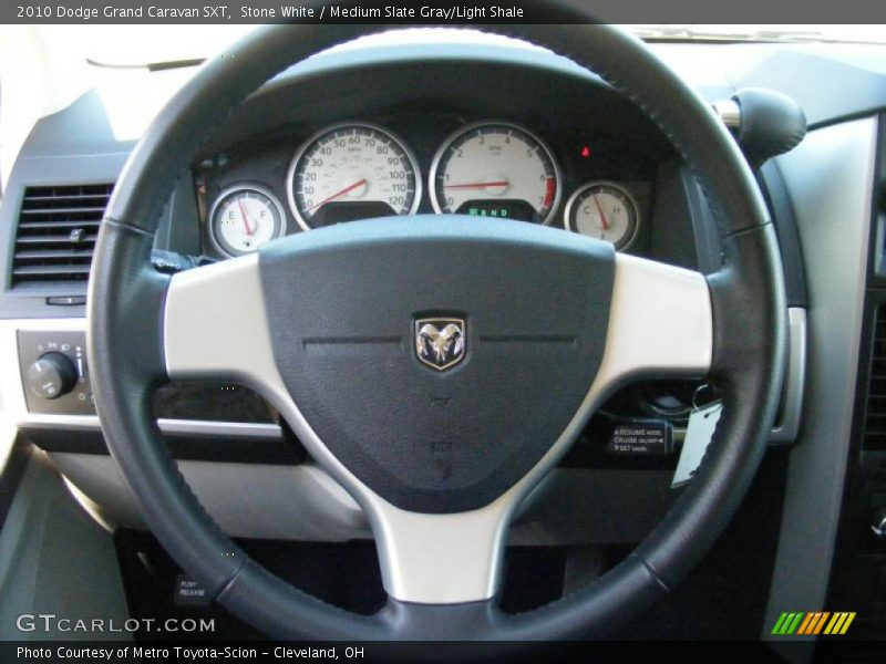 Stone White / Medium Slate Gray/Light Shale 2010 Dodge Grand Caravan SXT