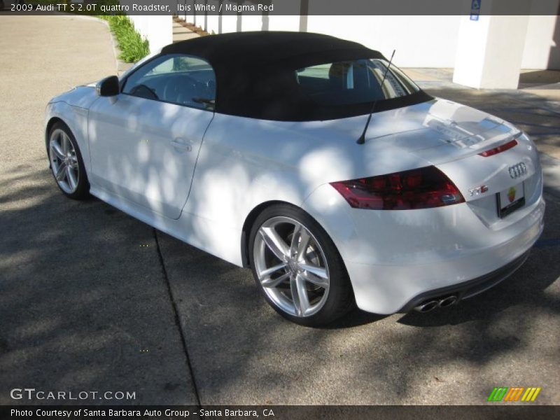 Ibis White / Magma Red 2009 Audi TT S 2.0T quattro Roadster
