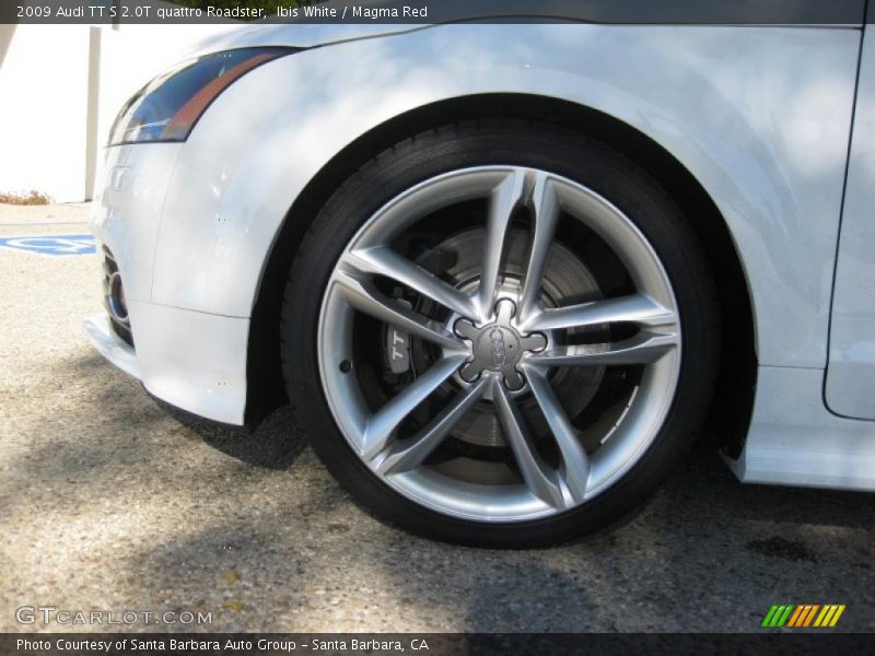 Ibis White / Magma Red 2009 Audi TT S 2.0T quattro Roadster