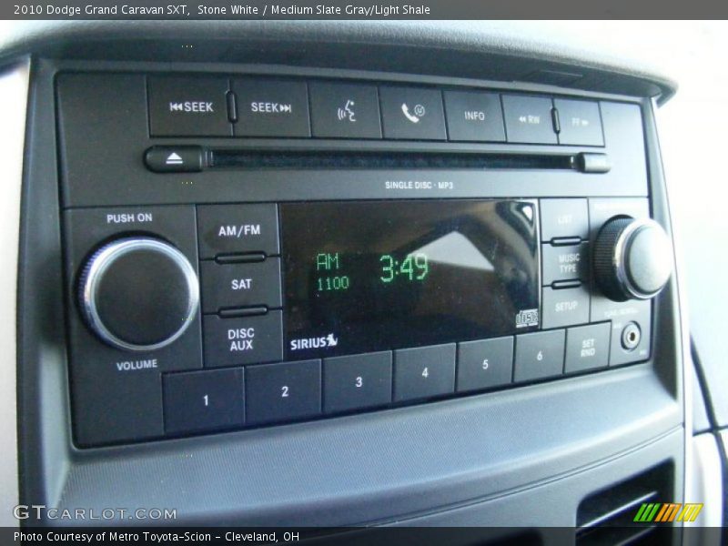 Stone White / Medium Slate Gray/Light Shale 2010 Dodge Grand Caravan SXT
