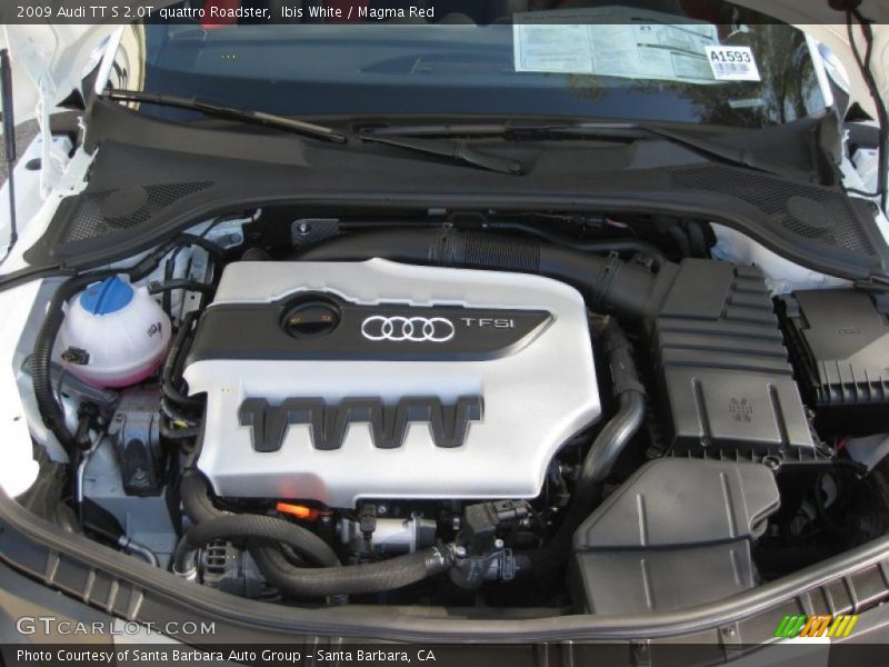 Ibis White / Magma Red 2009 Audi TT S 2.0T quattro Roadster