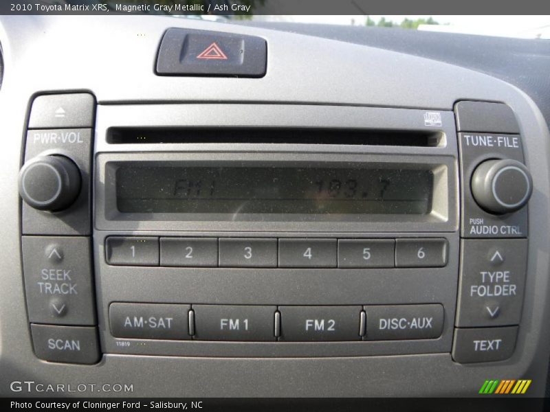Magnetic Gray Metallic / Ash Gray 2010 Toyota Matrix XRS
