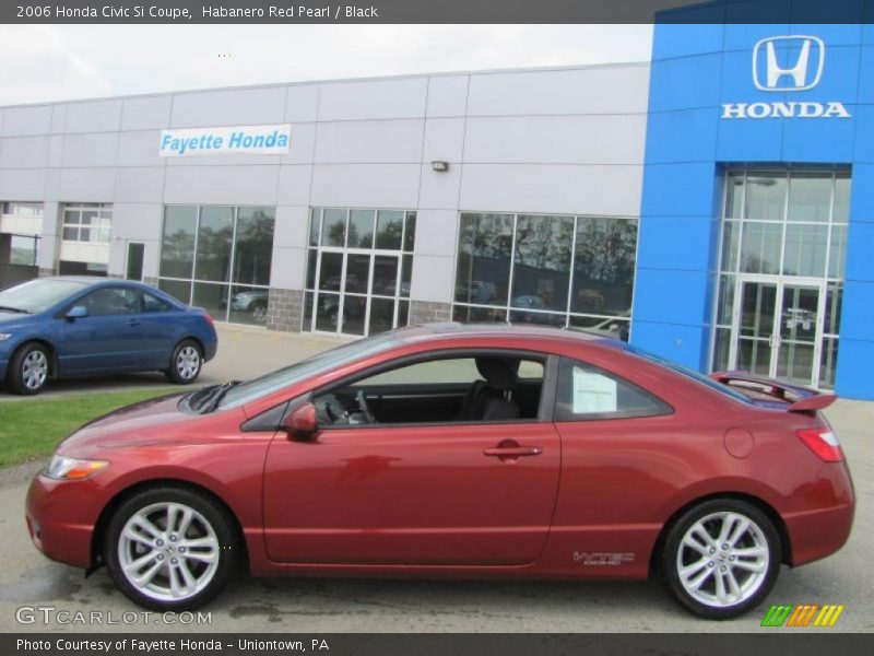 Habanero Red Pearl / Black 2006 Honda Civic Si Coupe