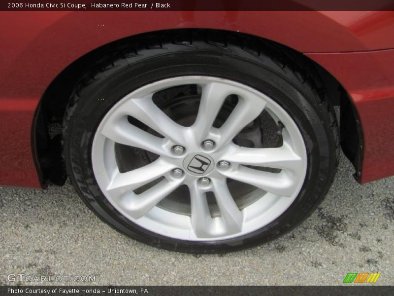 Habanero Red Pearl / Black 2006 Honda Civic Si Coupe