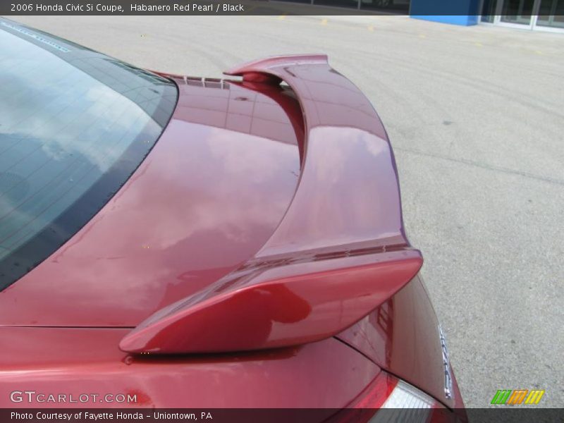 Habanero Red Pearl / Black 2006 Honda Civic Si Coupe