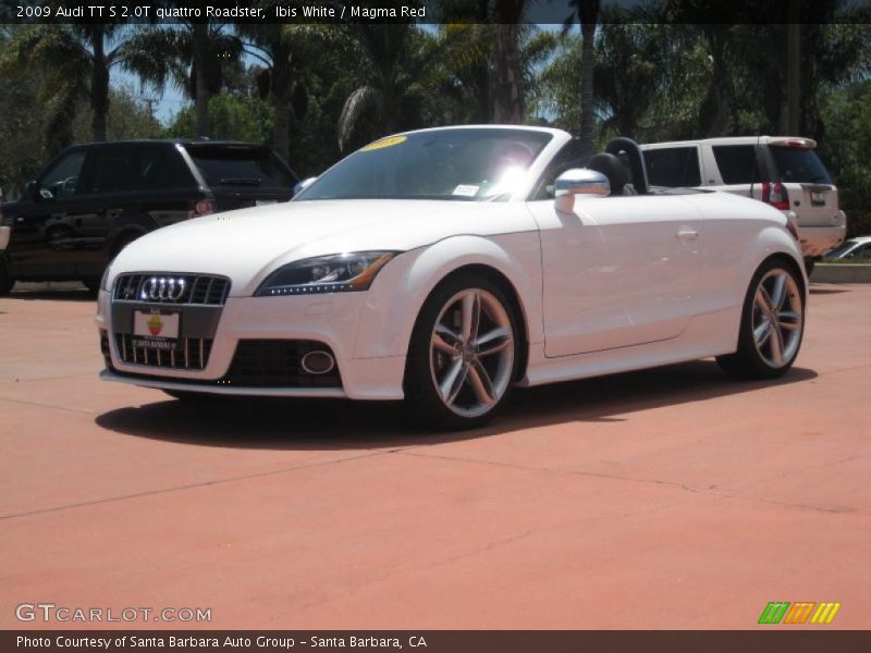 Ibis White / Magma Red 2009 Audi TT S 2.0T quattro Roadster