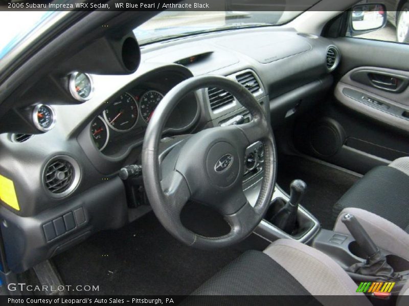 WR Blue Pearl / Anthracite Black 2006 Subaru Impreza WRX Sedan