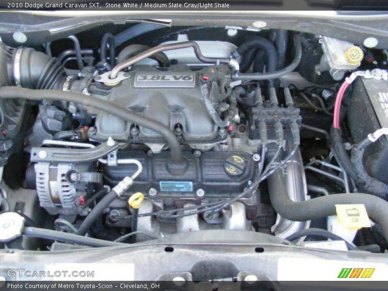 Stone White / Medium Slate Gray/Light Shale 2010 Dodge Grand Caravan SXT