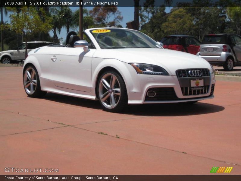 Ibis White / Magma Red 2009 Audi TT S 2.0T quattro Roadster