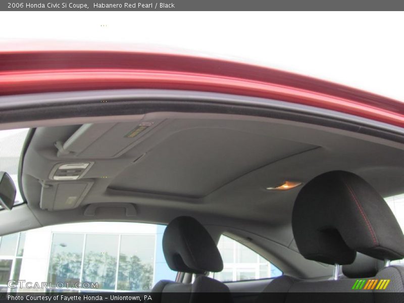 Habanero Red Pearl / Black 2006 Honda Civic Si Coupe