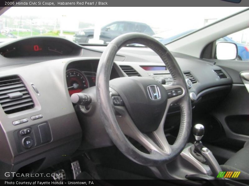 Habanero Red Pearl / Black 2006 Honda Civic Si Coupe