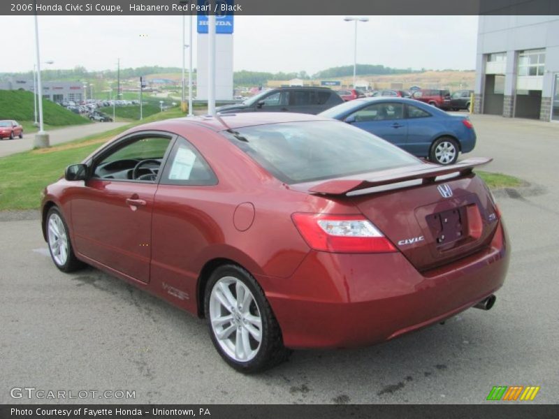 Habanero Red Pearl / Black 2006 Honda Civic Si Coupe