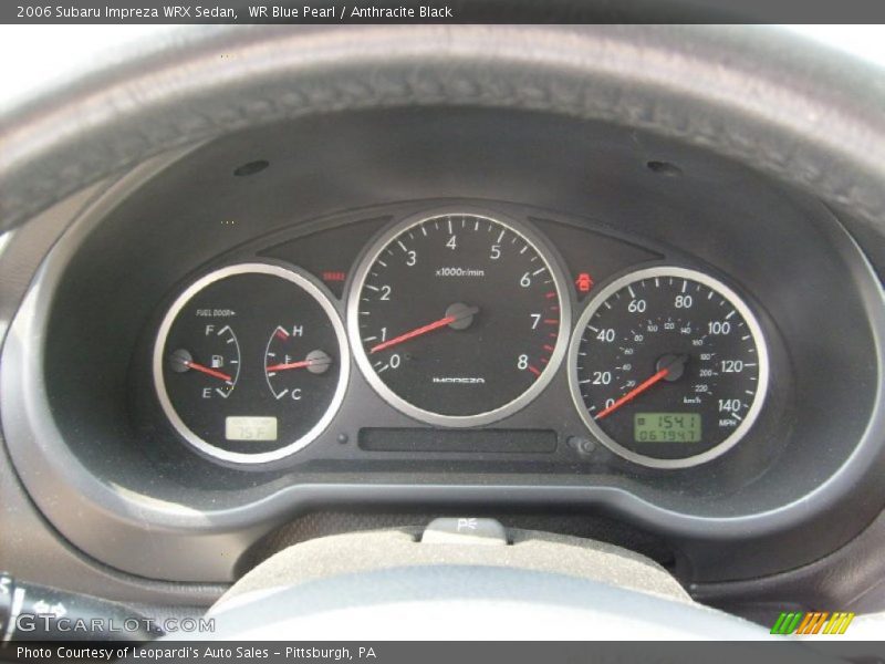 WR Blue Pearl / Anthracite Black 2006 Subaru Impreza WRX Sedan