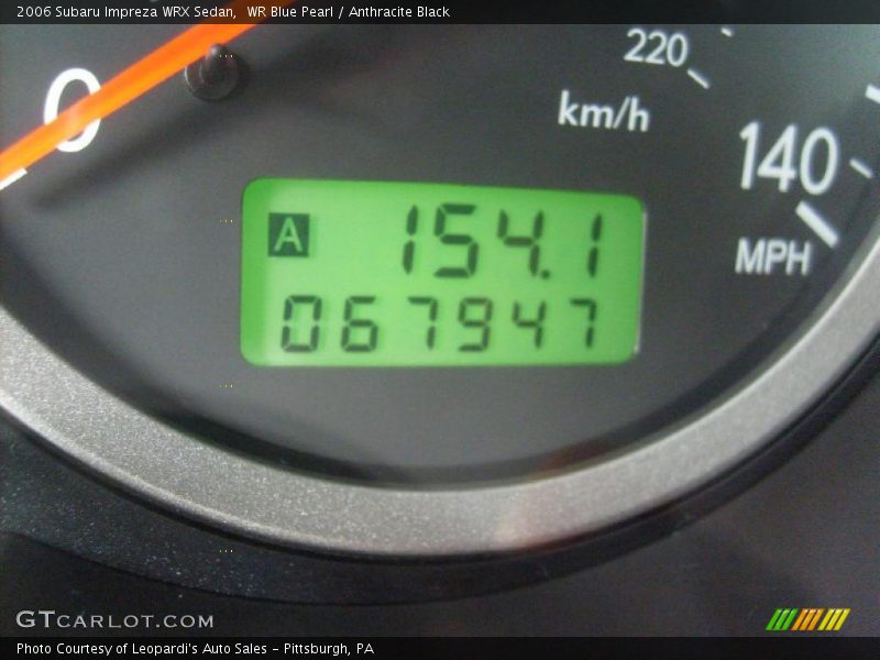 WR Blue Pearl / Anthracite Black 2006 Subaru Impreza WRX Sedan